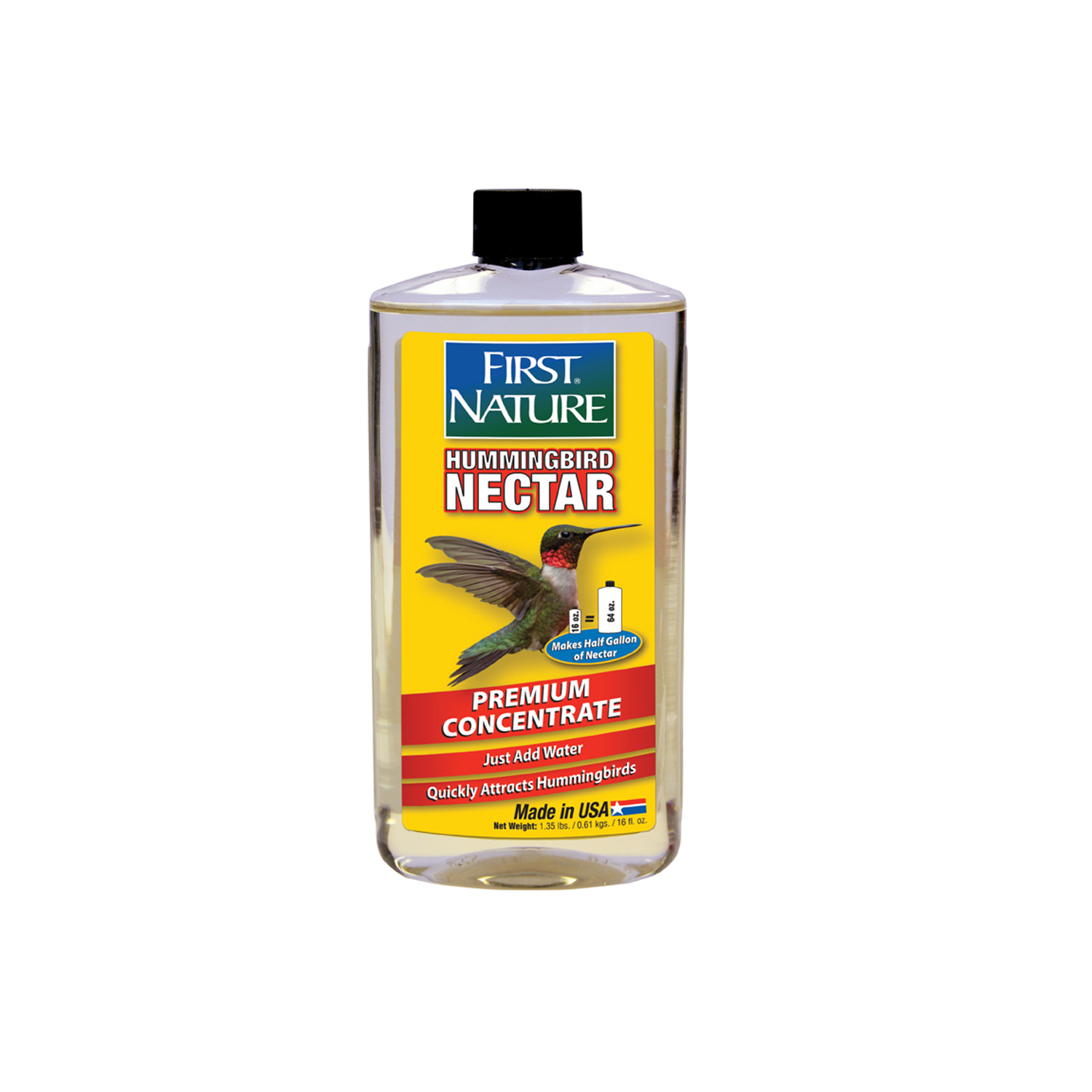 16 oz Clear Hummingbird Nectar Concentrate First Nature