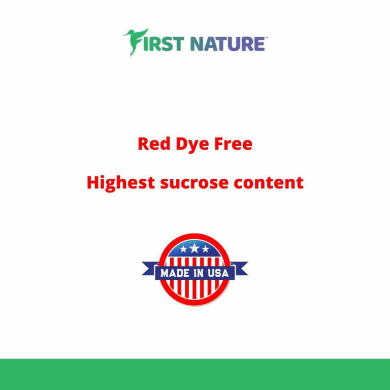 Red Dye Free - Highest Sucrose Content - Made in USA - Hummingbird Nectar