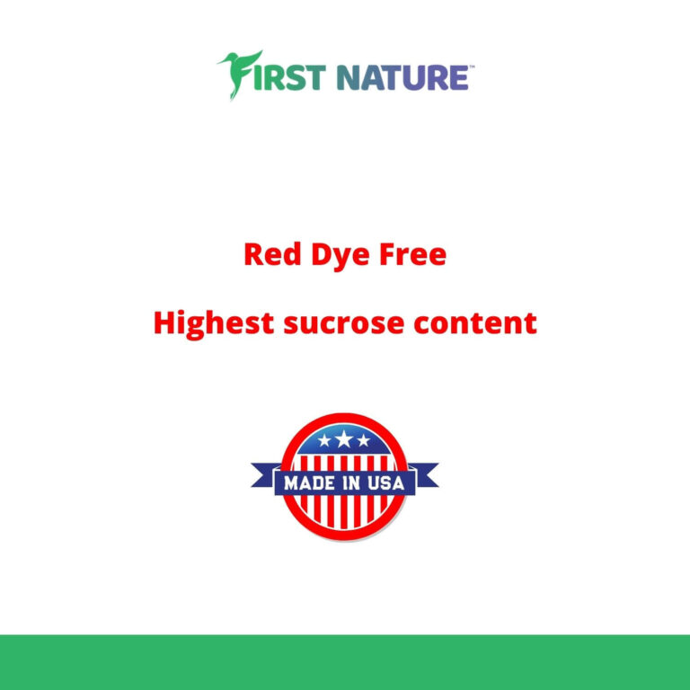 Red Dye Free - Highest Sucrose Content - Made in USA - Hummingbird Nectar